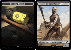 Energy Reserve (0021) // Zombie Mutant (0007) Double-Sided Token - Foil